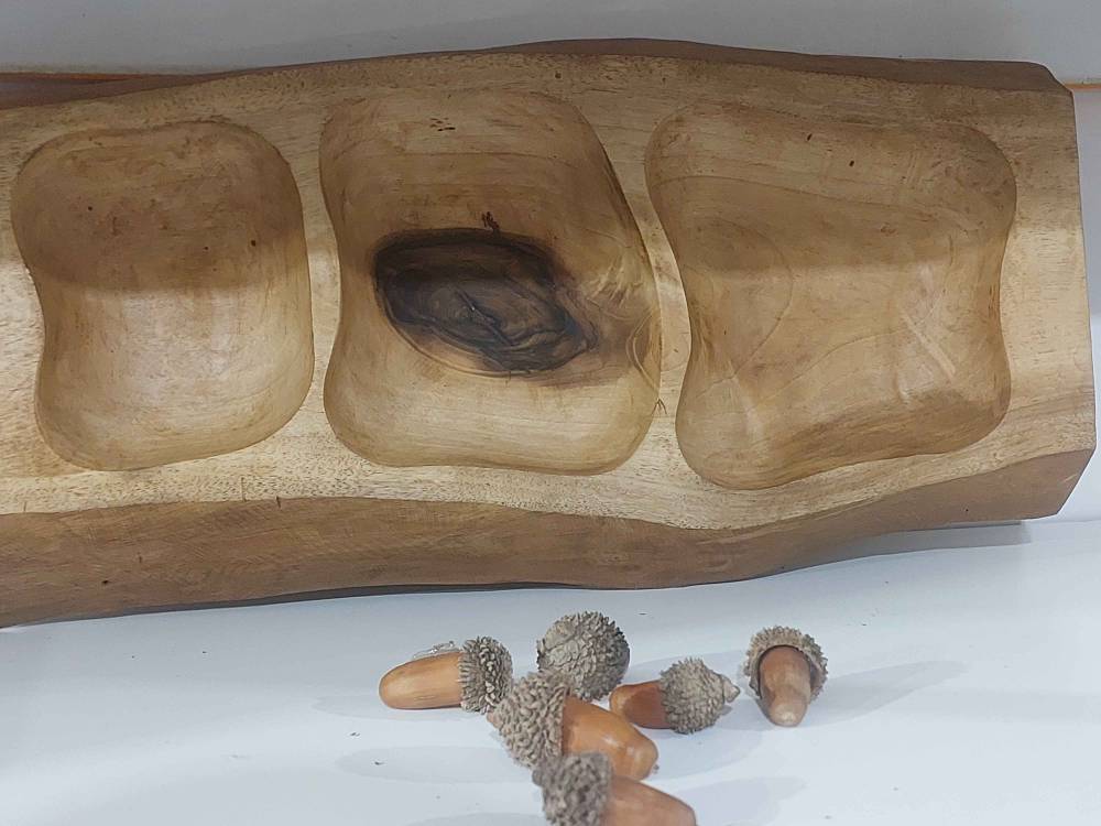 اردو خوری با چوب گردو دست ساز